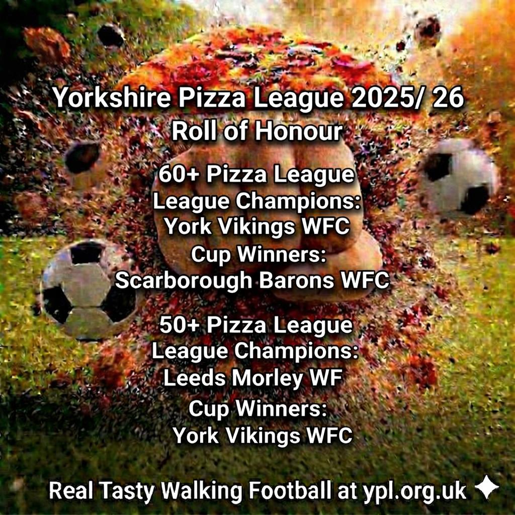Yorkshire Pizza League Roll Of Honour